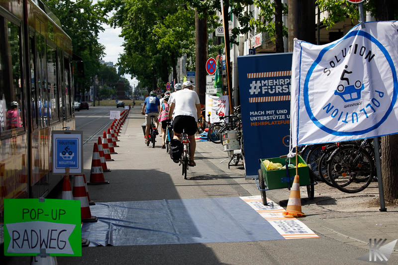 Popup Bikelane Kaiserstraße