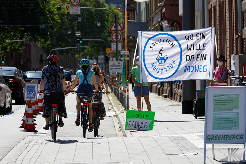 Popup Bikelane Kapellenstr.